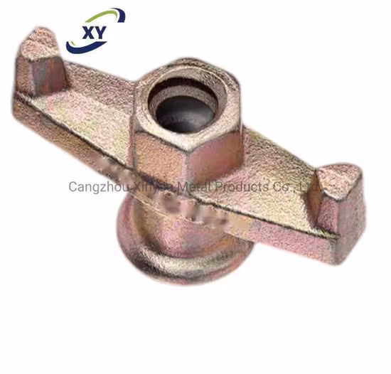 Porca de asa de andaime de construção, porca de âncora, porca de tirante, porca de placa, porca de combinação de tirante para sistema de cofragem